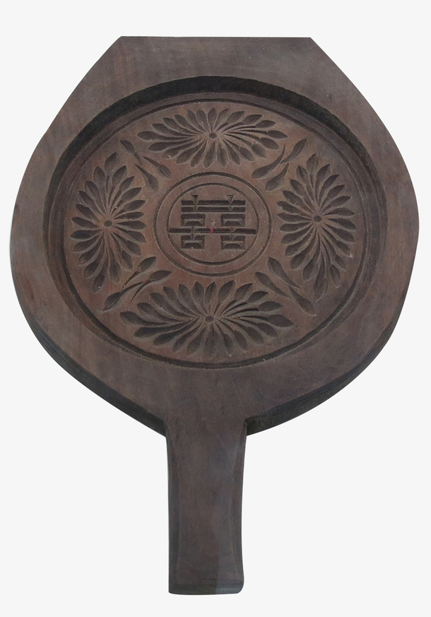 双喜字木刻月饼模具