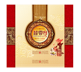 精美中秋月饼铁盒包装素材