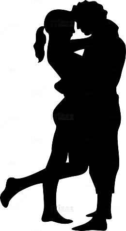 黑色人物剪影