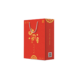 中秋红色月饼礼盒