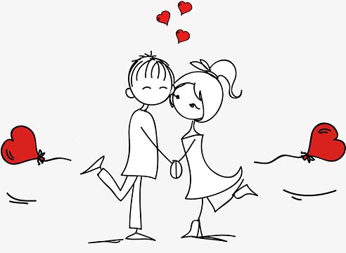 情侣装图案素材_情侣装图案图片元素-觅元素