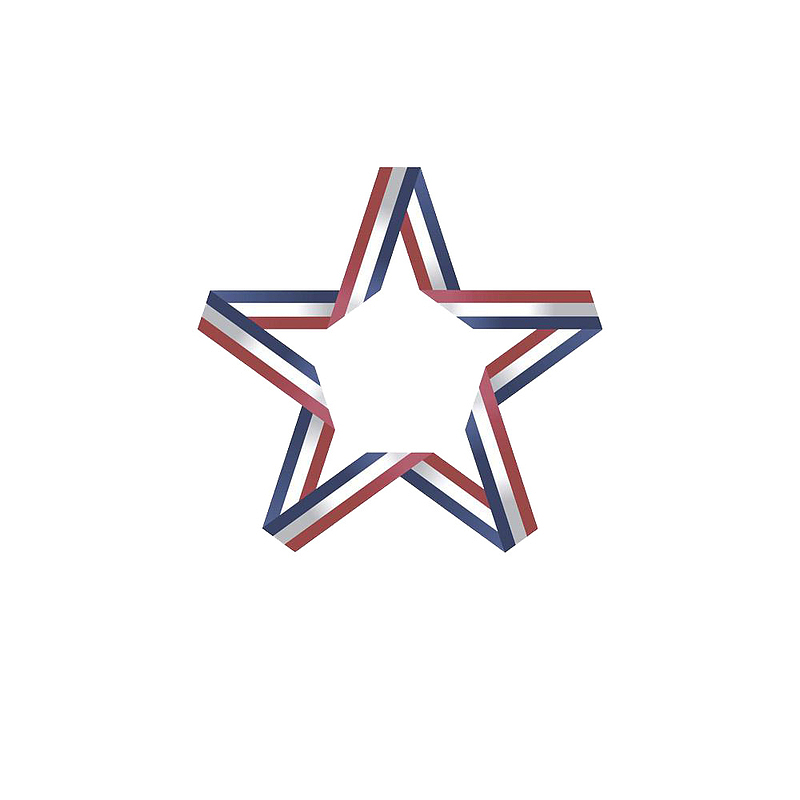 欧美风五角星logo设计