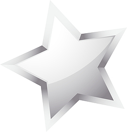 银色简约五角星