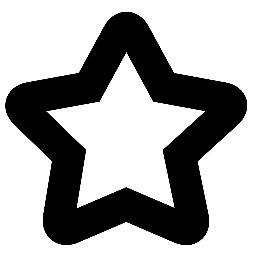 空心星星标志图标