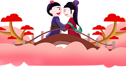 七夕牛郎织女鹊桥相会