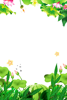 二十四节气之叶子与花朵小清新装
