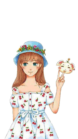 手绘漂亮女孩