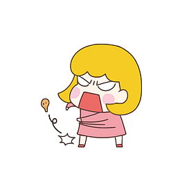 矢量生气的女人