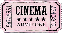 手绘创意复古电影票