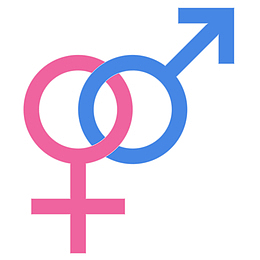 卡通简约性别男女符号免抠