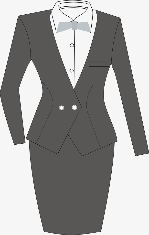 白领西装套装设计图