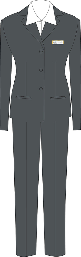 正装西服矢量素材图