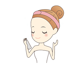 卡通手绘美丽的女人