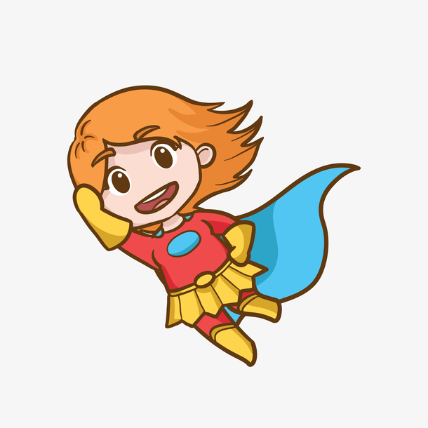 直飞冲天的超人免抠素材