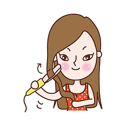 烫头发的女孩
