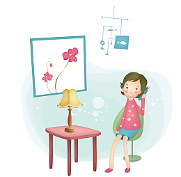 打电话的妈妈