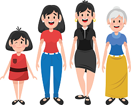 女人的一生年龄变化