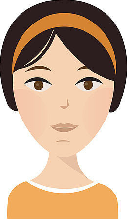 漂亮的卡通女人素材图