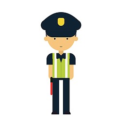 创意卡通警察设计