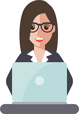 矢量图在工作的白领