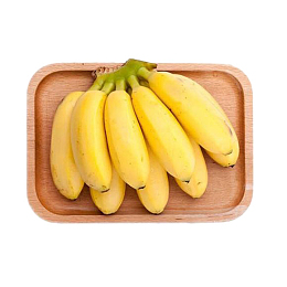 一盘黄色小清新小米蕉免抠产品实