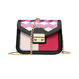 矢量手绘时尚格子女包