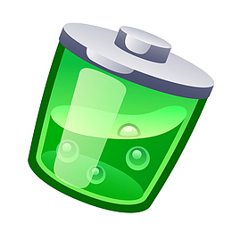 矢量扁平创意电池