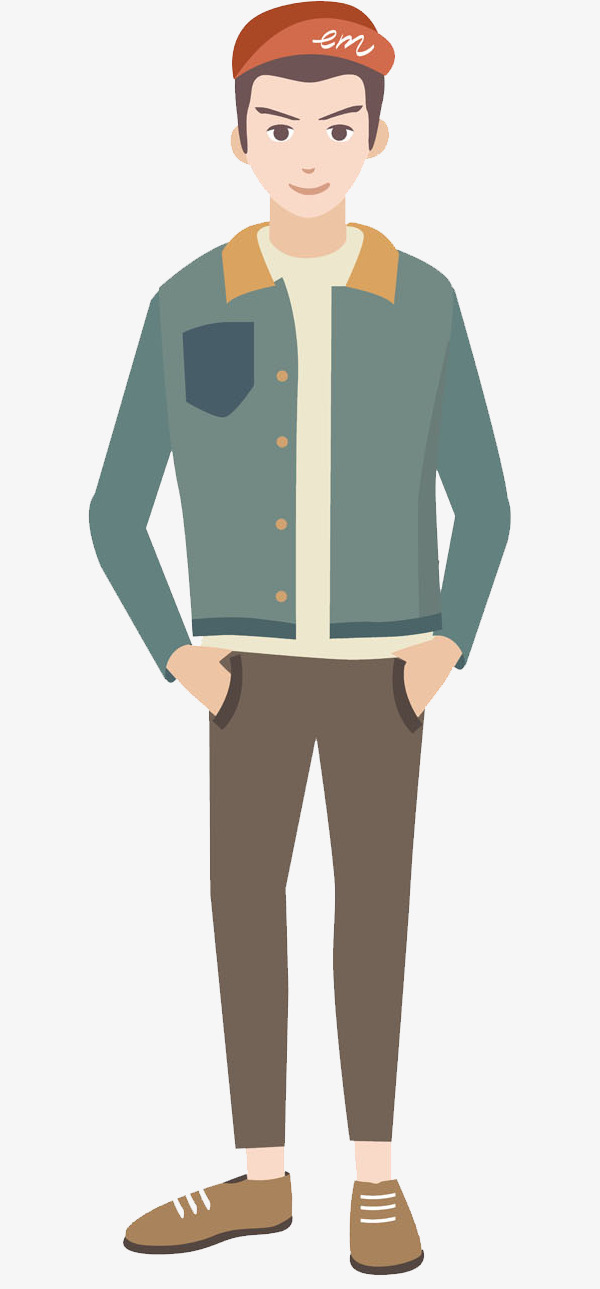 卡通阳光男孩免抠图