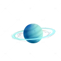 矢量卡通水系星球