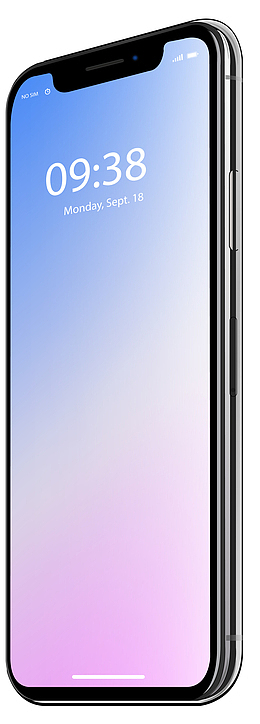 时尚手绘iPhoneX产品实物