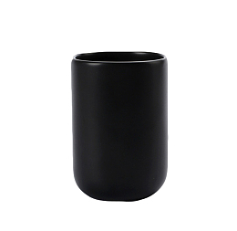 产品实物黑色色方形牙杯