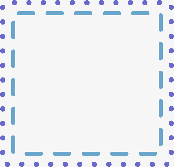 时尚简单几何边框装饰图案