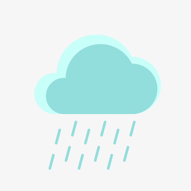 矢量手绘下雨天气免抠素材免费下载_觅元素51yuansu.com