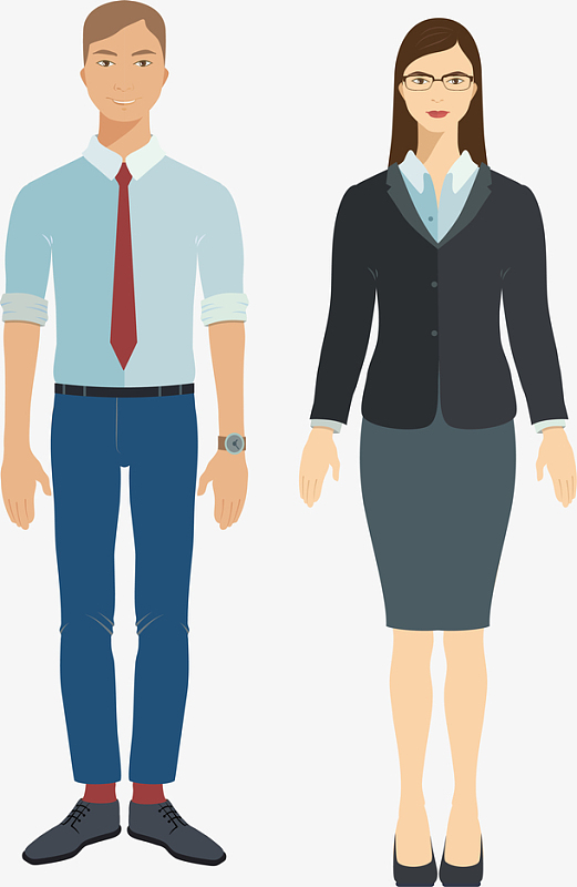 职业人物卡通矢量青年人物素材