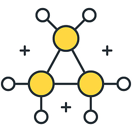 分子小巧比特币图标