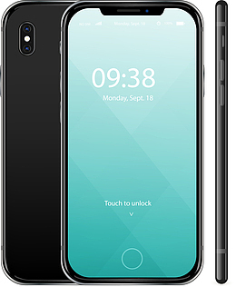 时尚iPhoneX手机产品实物