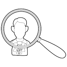 卡通时尚的个性的求职图标PNG