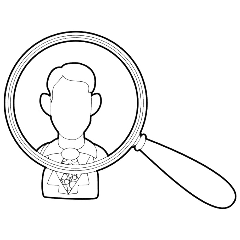 卡通时尚的个性的求职图标PNG