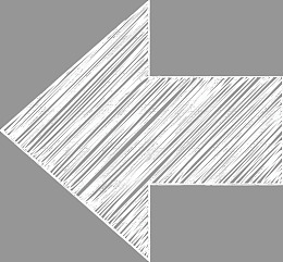 白色箭头的粉笔画