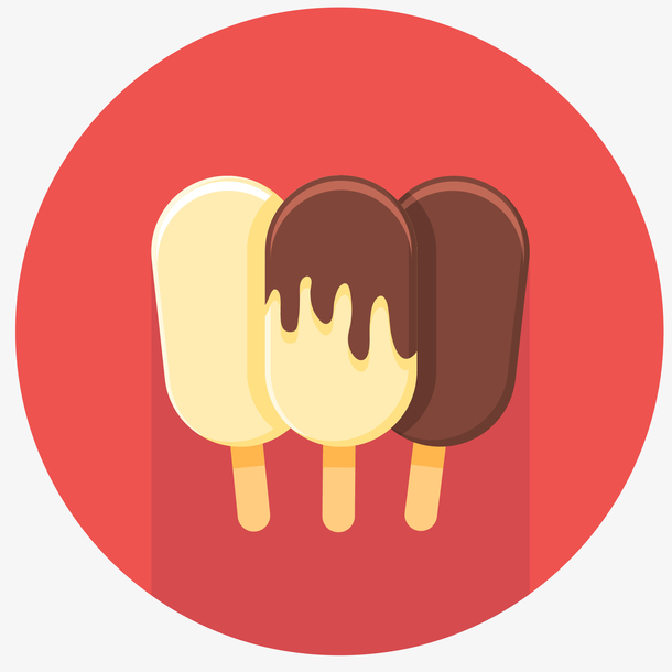 雪糕矢量图标设计