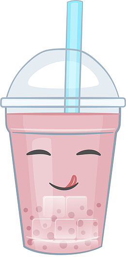 粉色扁平饮料饮品