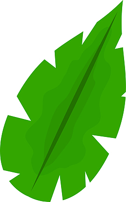 清新绿植树叶矢量素材