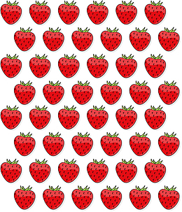 夏天水果草莓底纹