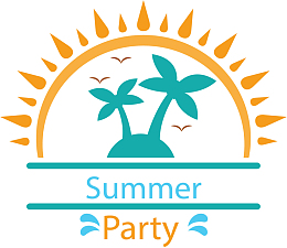 夏日海滩派对标签