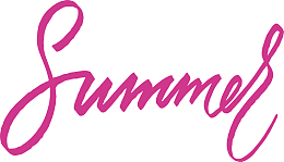 粉色夏天艺术字英文