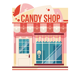 彩色小清新设计商店