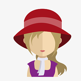 epspng红色帽子可爱美女设计pngaipng手机卡通头像男生pngepspng可爱