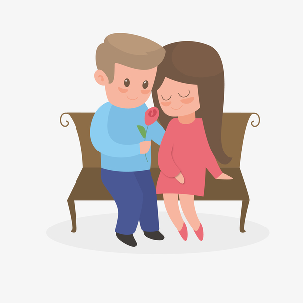 男女人物约会设计免抠素材免费下载_觅元素51yuansu.com