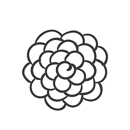 卡通手绘花卉圈圈
