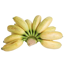 一串黄色小清新淘宝小米蕉水果免